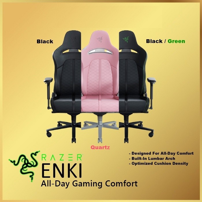 Razer Enki for All-Day Comfort - Gaming Chair Kursi Gaming