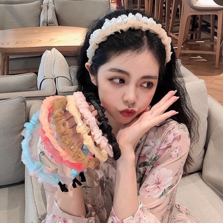 GO!BD773 Bando Scrunchie Korea Serut Headband Bandana Polos Wanita Kain Scrunchie Bahan Sifon Fashion Murah Import