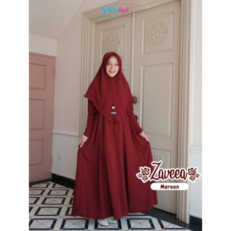 zaveea dress set by sister hijab bisa COD bayar ditempat