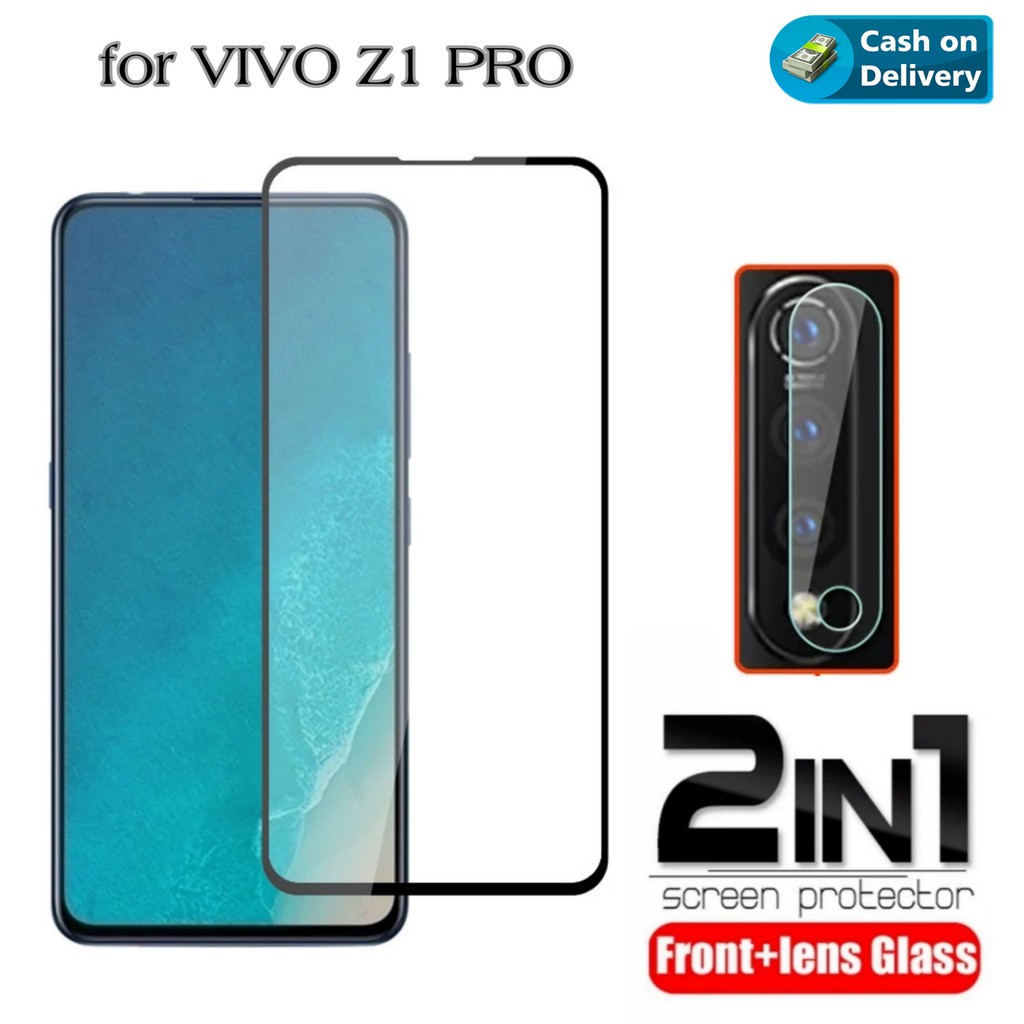 Tempered Glass VIVO Z1 PRO Paket Pelindung Layar dan Kamera Belakang