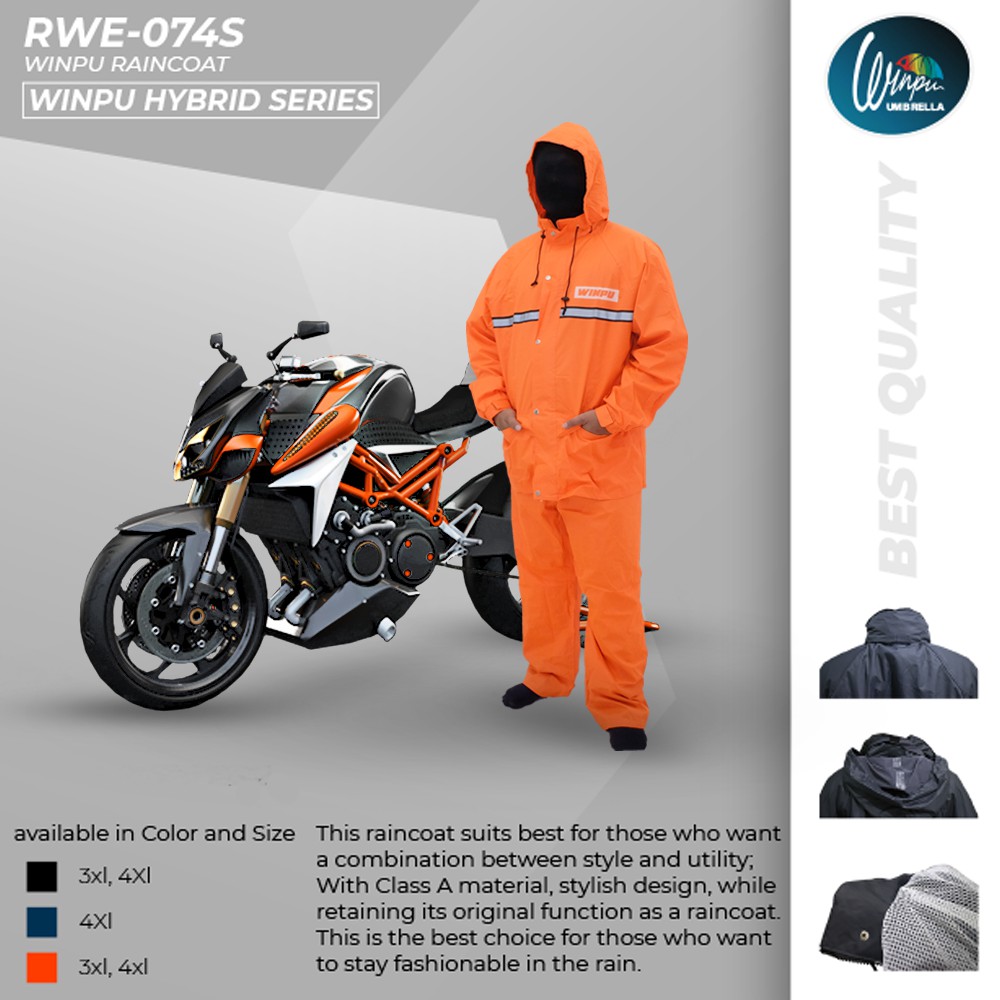 WINPU Jas Hujan Pria HYBRID Series FS