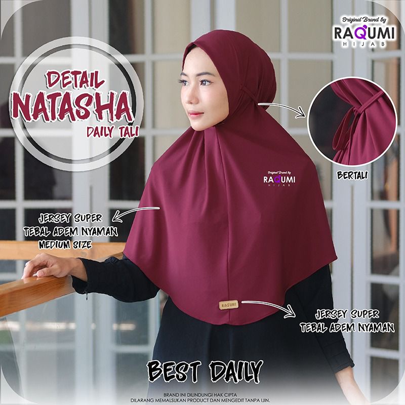 NATASHA BY RAQUMI HIJAB ORIGINAL SOLO