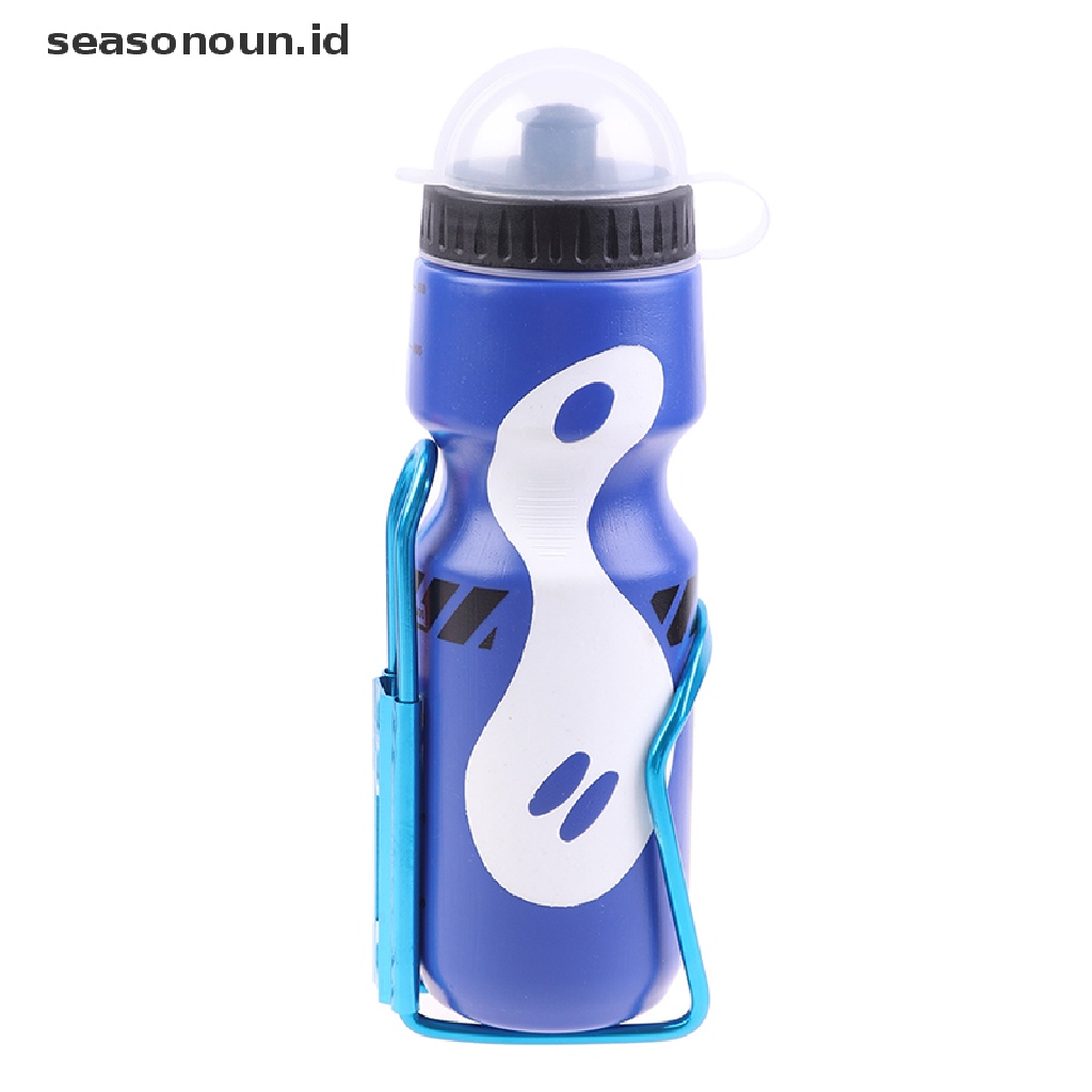 (seasonoun) Botol Minum 650ML Dengan Holder Untuk Sepeda Gunung