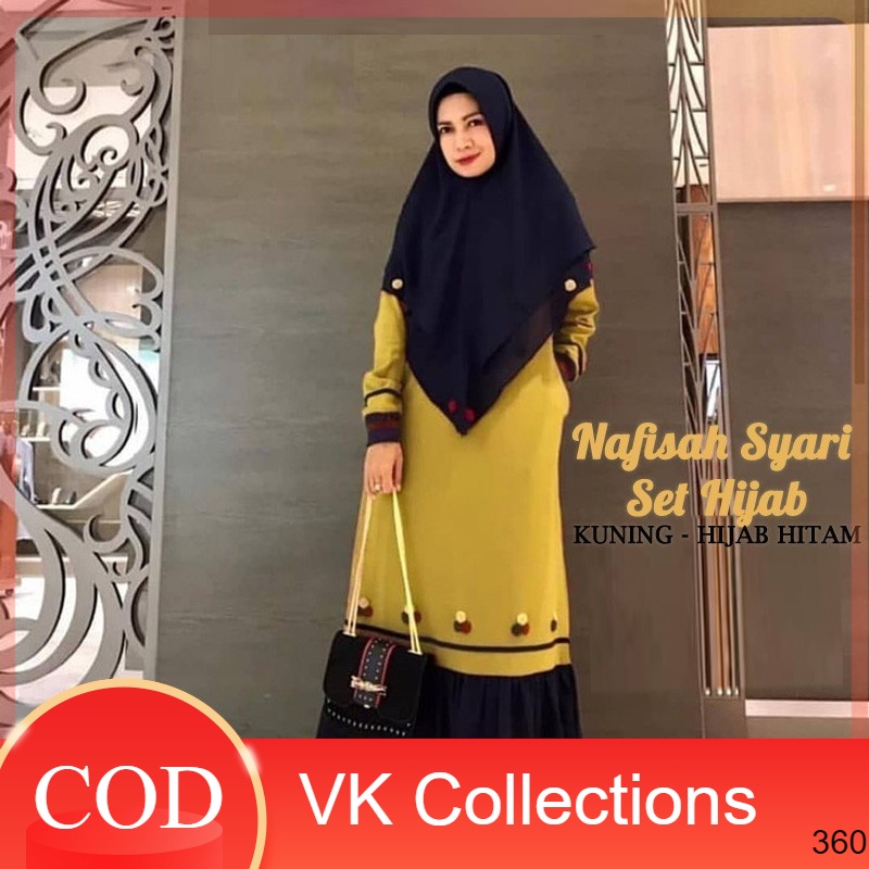 Model baru SYARI SET HIJAB MODEL TERBARU dres muslim / dress muslim