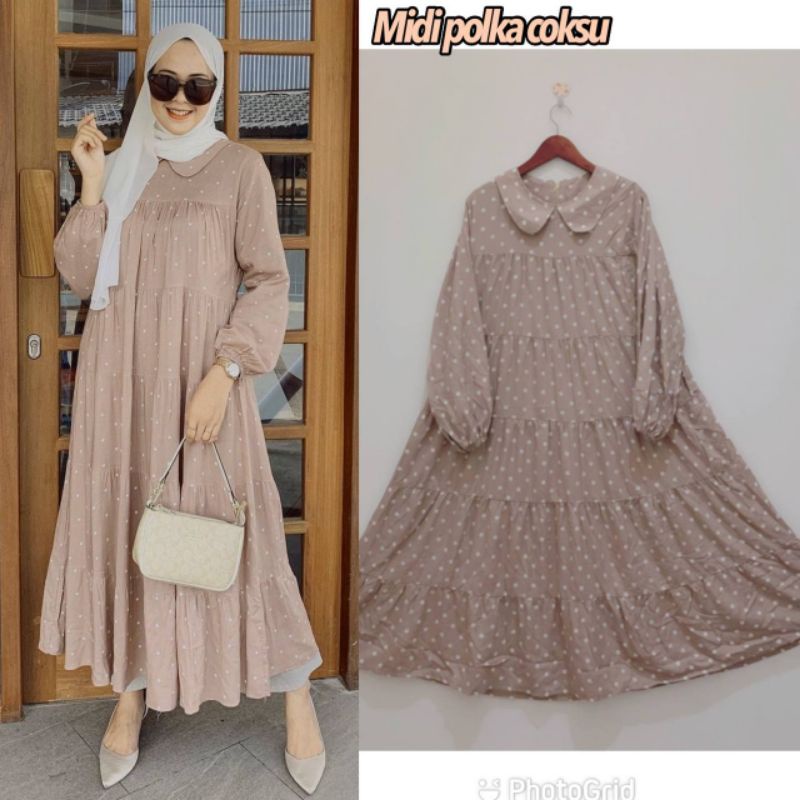 Daster Ghina Midi Homey Dress Fenominal Kekinian Baju Wanita Viral