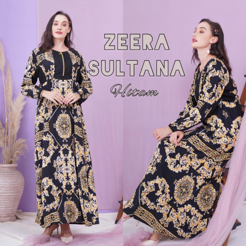 Daster Arab ZEERA SULTANA Maxi Dress Gamis Rayon