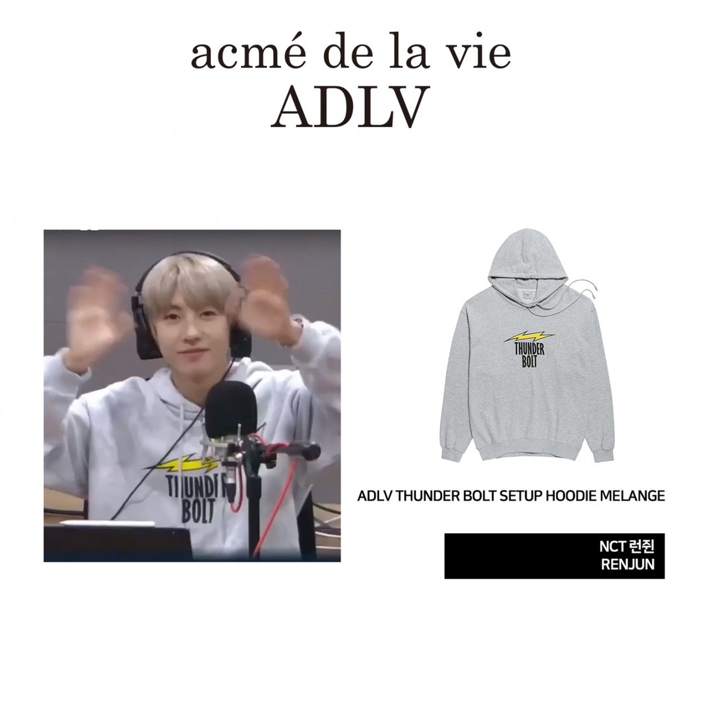 HOODIE  THUNDER BOLT NCT JAEHYUN RENJUN JISUNG JUNGKOOK ADLV