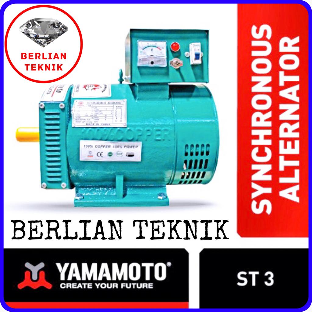 Dinamo Alternator Tembaga Yamamoto ST 3 KW 1 Phase