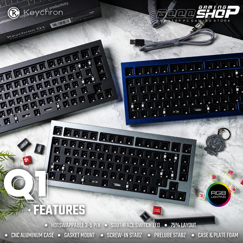 Keychron Q1 QMK BAREBONE - DIY KIT Gaming Keyboard