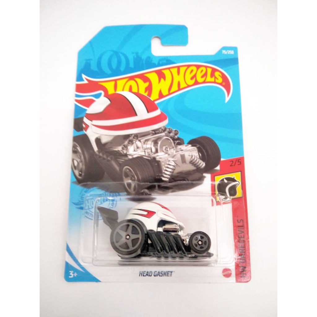 Diecast Hot Wheels HEAD GASKET Putih HW Helm Hotwheels Helmet Mobil