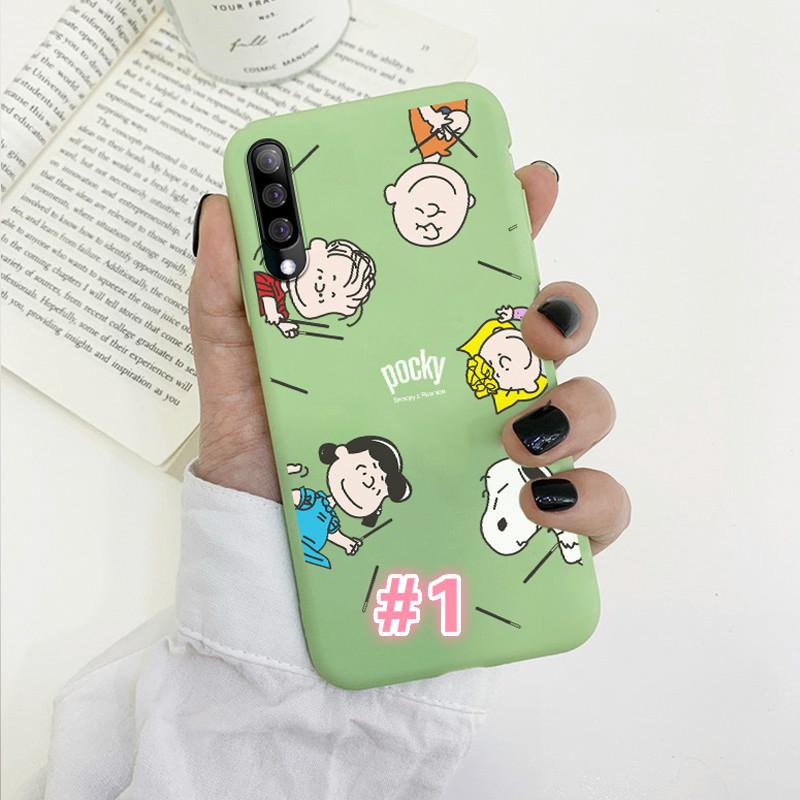 Casing Soft Case Motif Kartun Warna  Hijau  untuk Samsung 