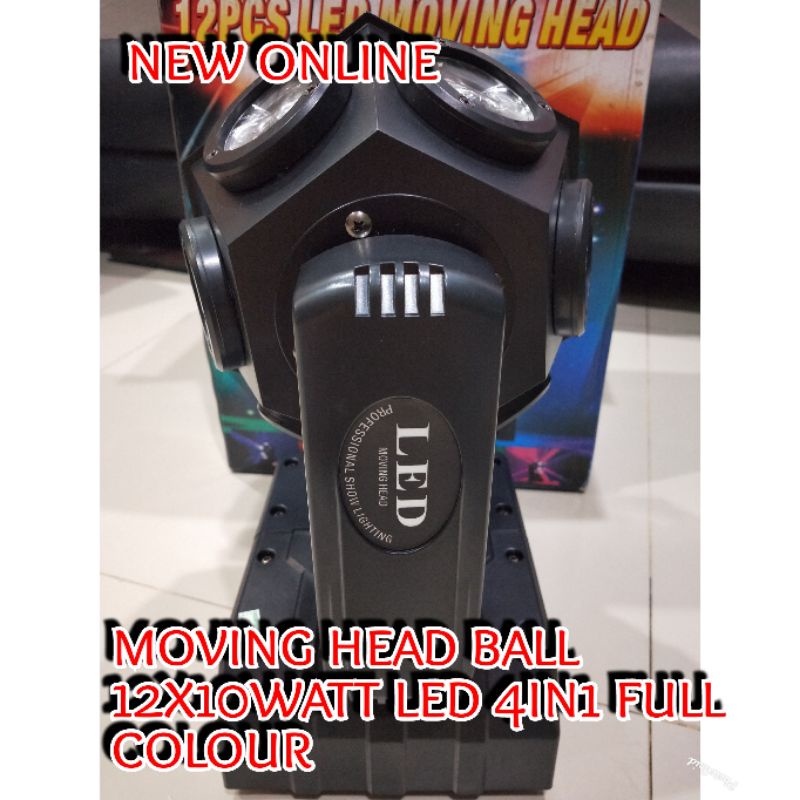 MOVING HEAD BALL 12x12W LED 4in1 FULL COLOUR