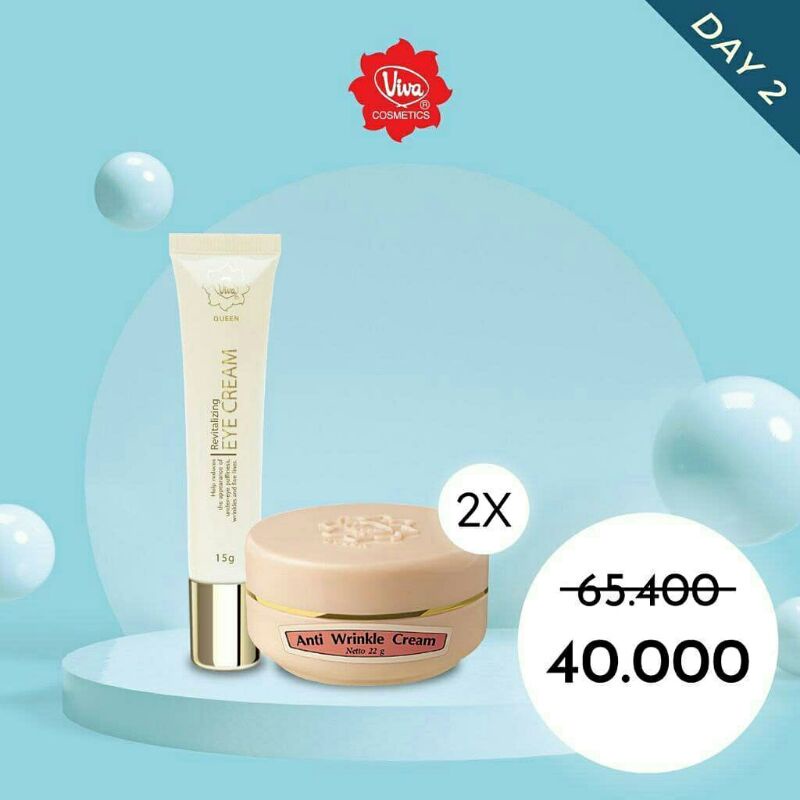 Paket Eye Cream Anti Wrinkle Cream 2 viva