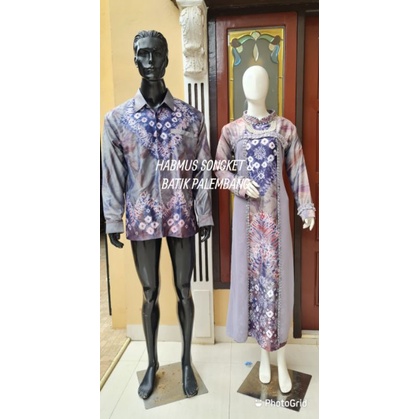 COUPLE GAMIS JUMPUTAN PALEMBANG ASLI SUTRA SILK