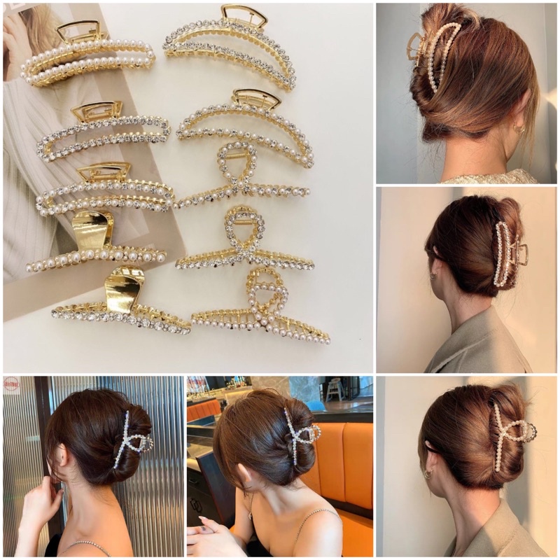 Mutiara Hair pin klip rambut korea aksesoris fashion Jepit rambut size：Large