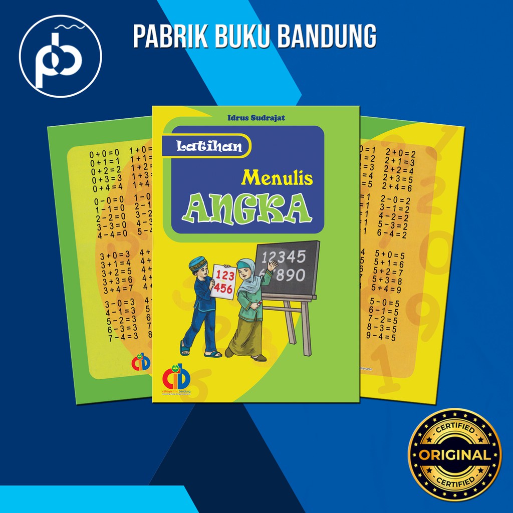 Jual Latihan Menulis Angka | Buku Belajar Mengenal Dan Menebalkan Angka ...