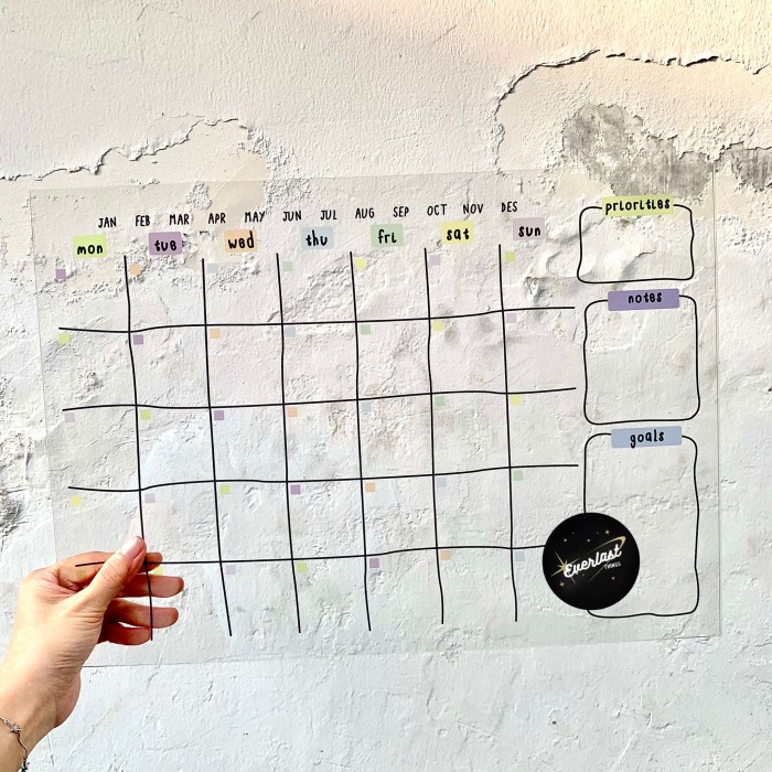 

[RESTOCK] CUSTOM ACRYLIC PLANNER - A5 (15x20cm), Akrilik saja