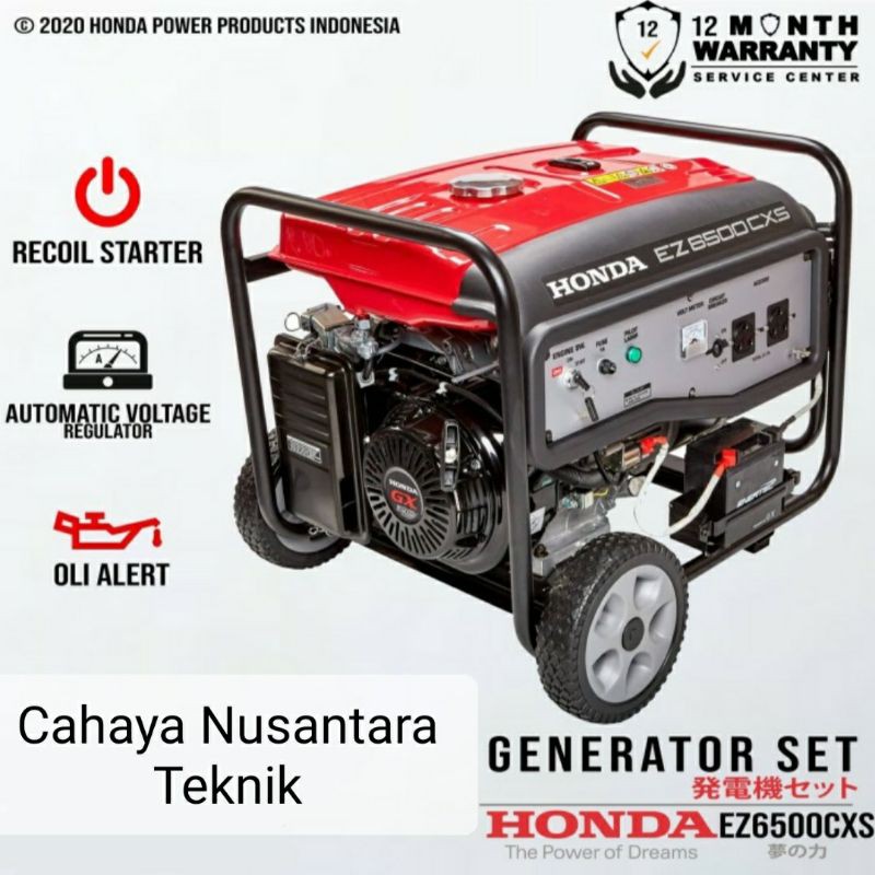 Genset Honda 4 Tak 5000 Watt EZ6500CXS Generator Bensin