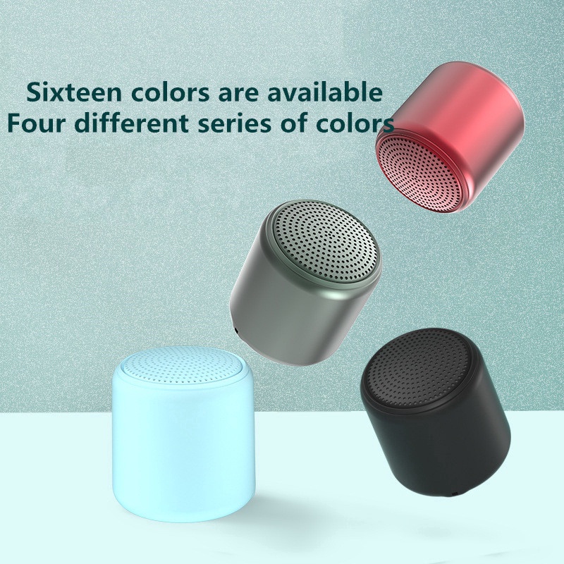 Mini bluetooth speaker macaron micro usb tws port speaker nirkabel dengan audio