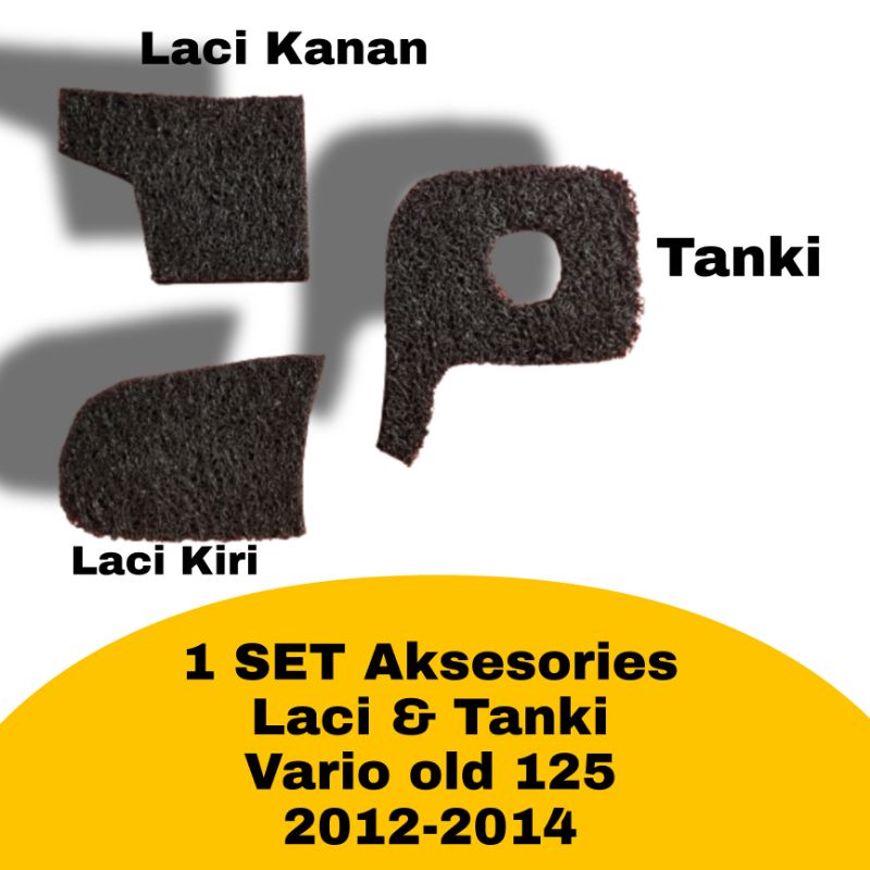satu set karpet laci depan vario techno 125/vario old 125/vario tahun 2012,2013,2014