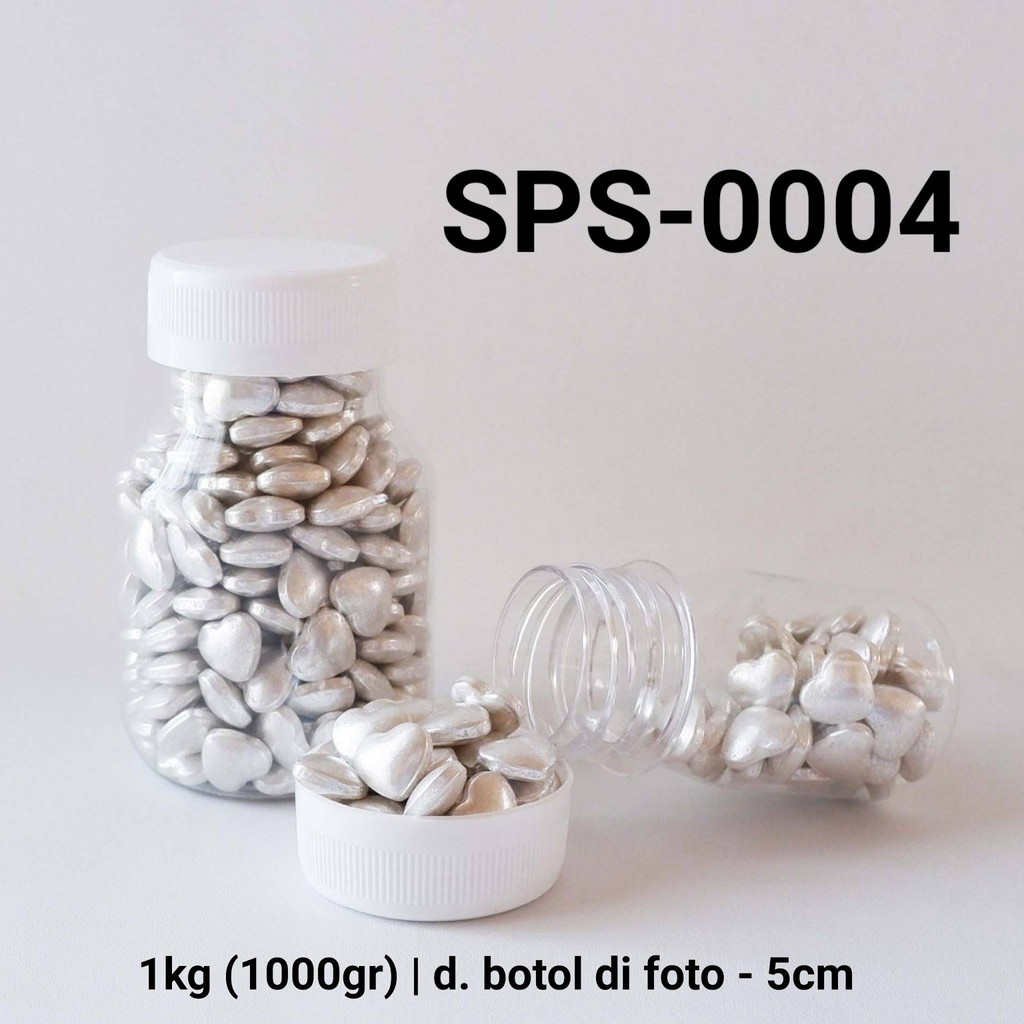 

SPS-0004 Sprinkles sprinkle sprinkel 1kg 1 kg kilo hati silver perak yamama baking grosir murah sprinkles cake dekorasi mutiara trimit decoration story sprinklestory sprinklesstory sprinkle story yamama baking