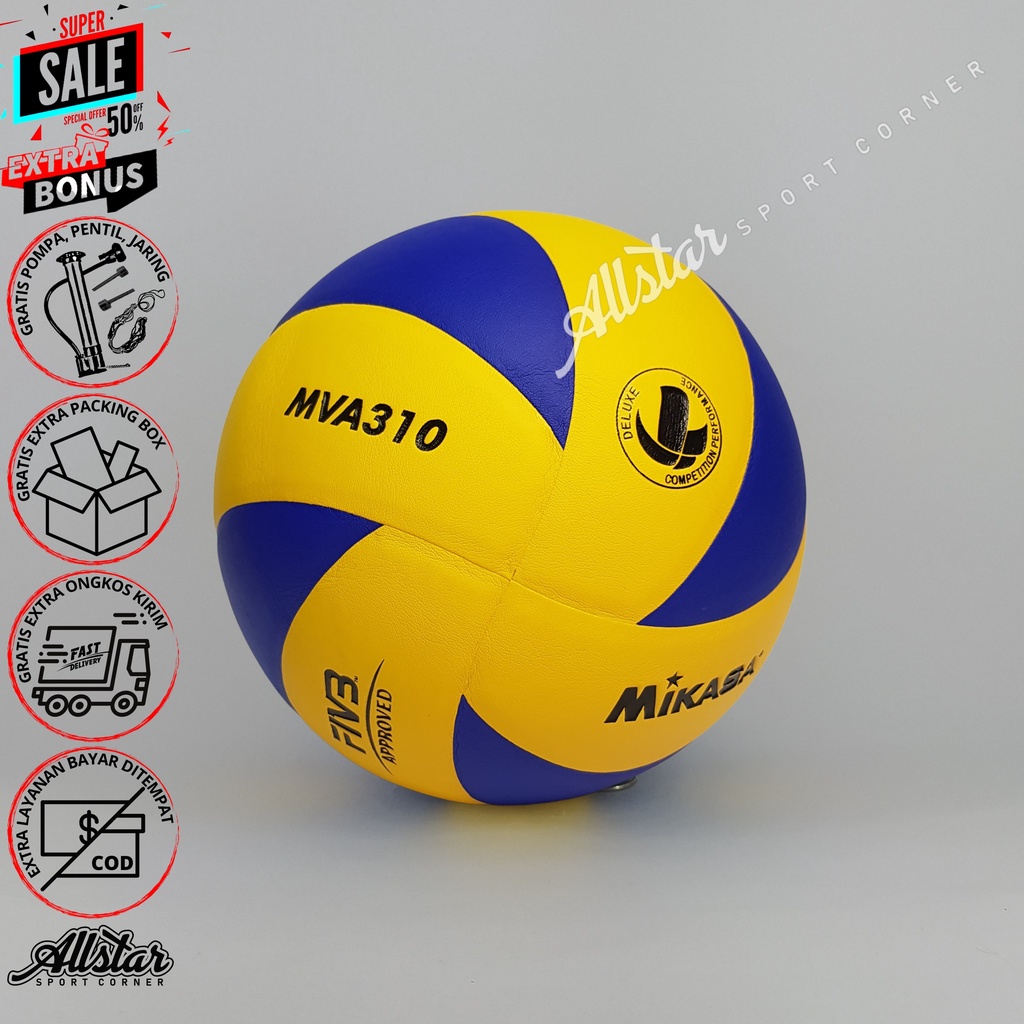 Bola Voli Volly Voly  MIKASA MVA310  original Import Size 5