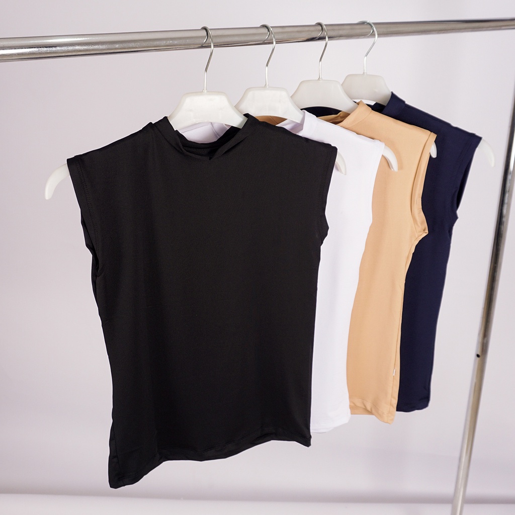 SALE ... Manset Dalaman Baju Oblong Polos / Manset Buntung Dalaman tanpa lengan Size Lengkap Terlari