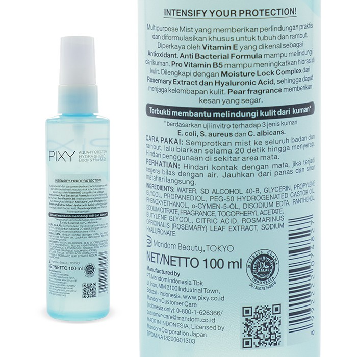 Pixy Hydra Shield Body &amp; Hair Mist - 100ml