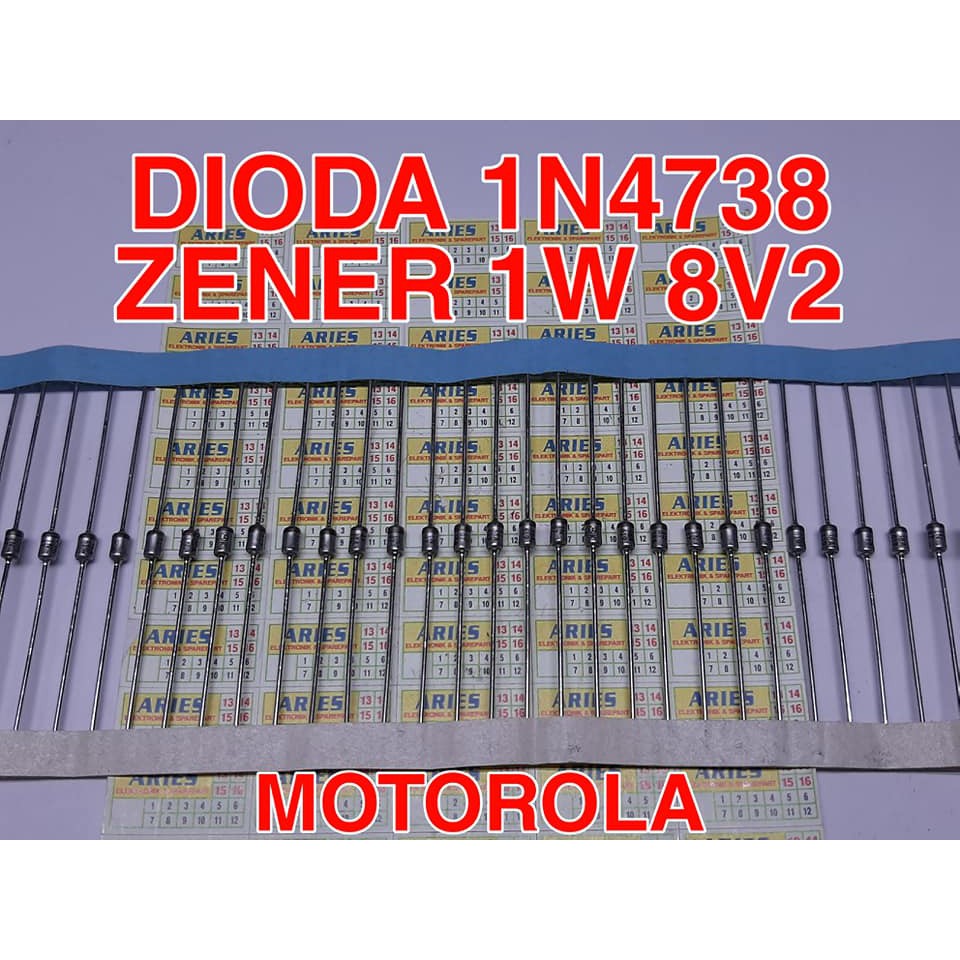 DIODA ZENER 1N4738 1W 8V2 ZENER 8V2 1W IN4738 ORIGINAL