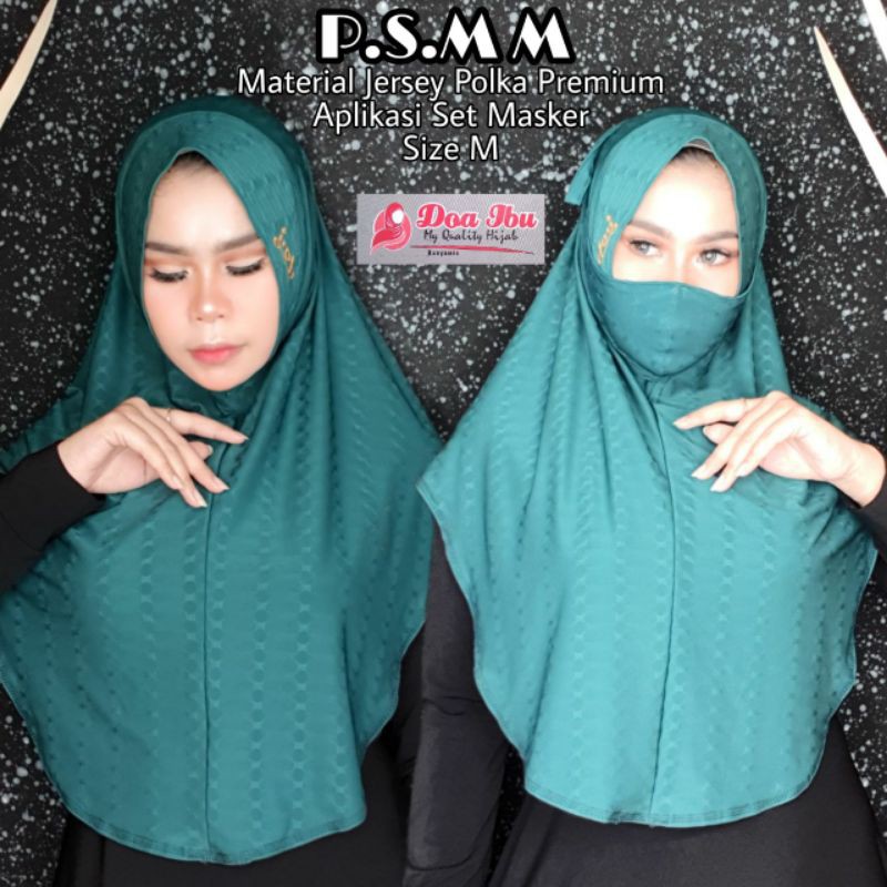 hijab jilbab instan ori doa ibu jersey polka