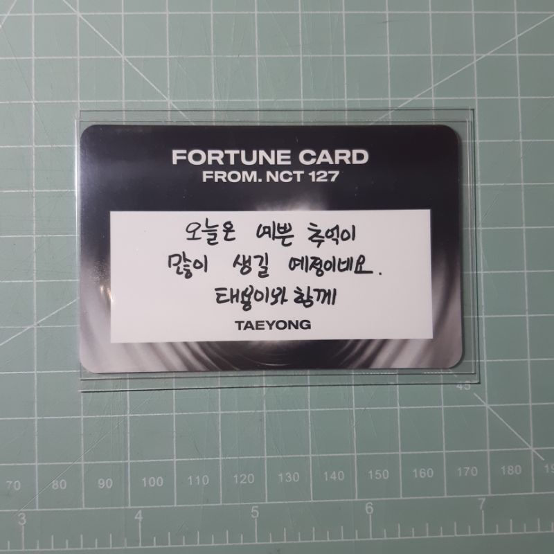 Taeyong Fortune Card The Link Scratch