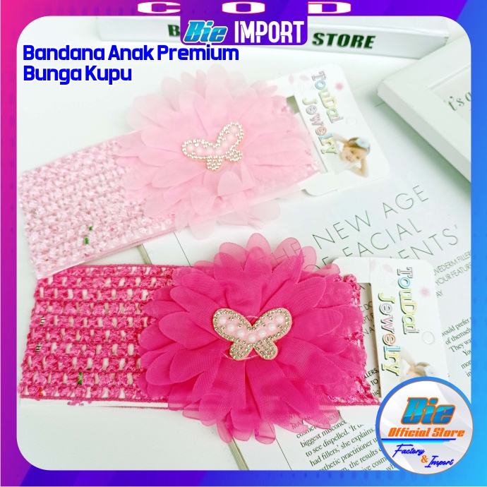 Bandana Anak List Renda Karakter Impor Best Seller