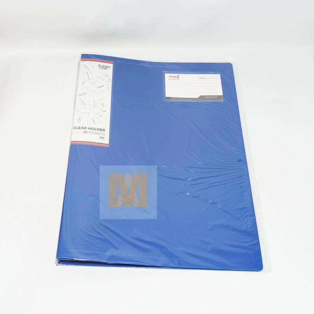 

FOLDERONE Clear Holder 20 F4 Blue [ PCS ]