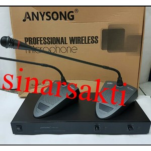 Mic Wireless Conference/Podium Anysong PMM 2022 ( 2 mic )