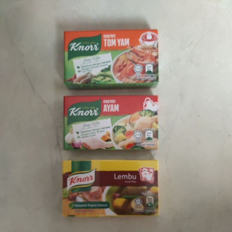 

Knorr kaldu blok ayam ikan Bilis tomyam sapi