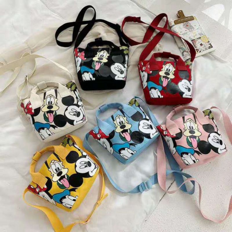Tas Zara canvas mickey mouse