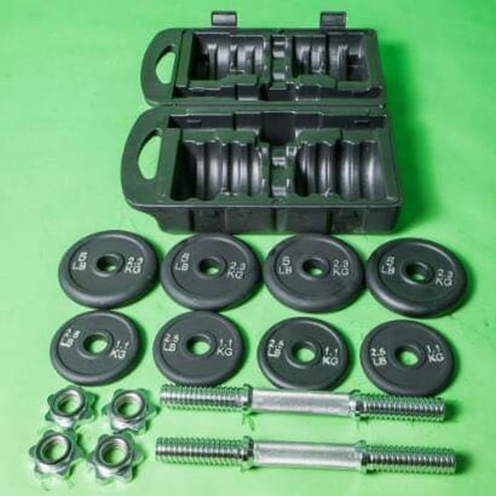dumbell set chrome / barbel besi / dumble set / dumbel besi / dambel