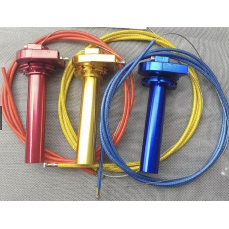 Slongsong Gas spontan Full Cnc Dan 1 Kabel Gas Serat Karbon Universal