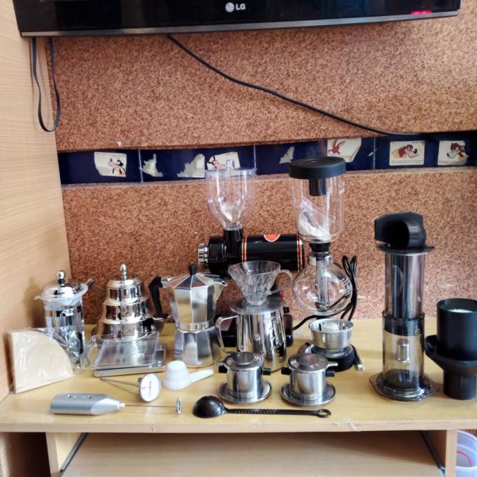 Paket kedai Kopi lengkap. Coffee maker set cafe. Paket alat cafe