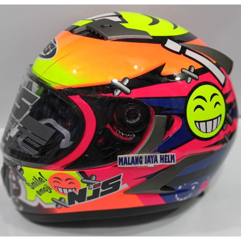 Helm NJS Shadow N 808 Smile Emoji