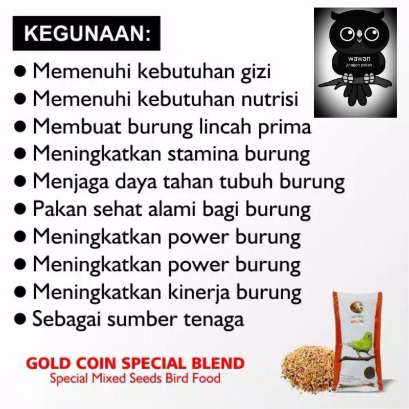 GOLDCOIN KENARI/ pakan kenari