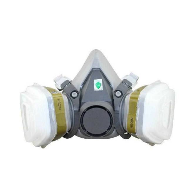 ELESESAFE Masker Gas Half Mask Respirator With Cartridge Filter