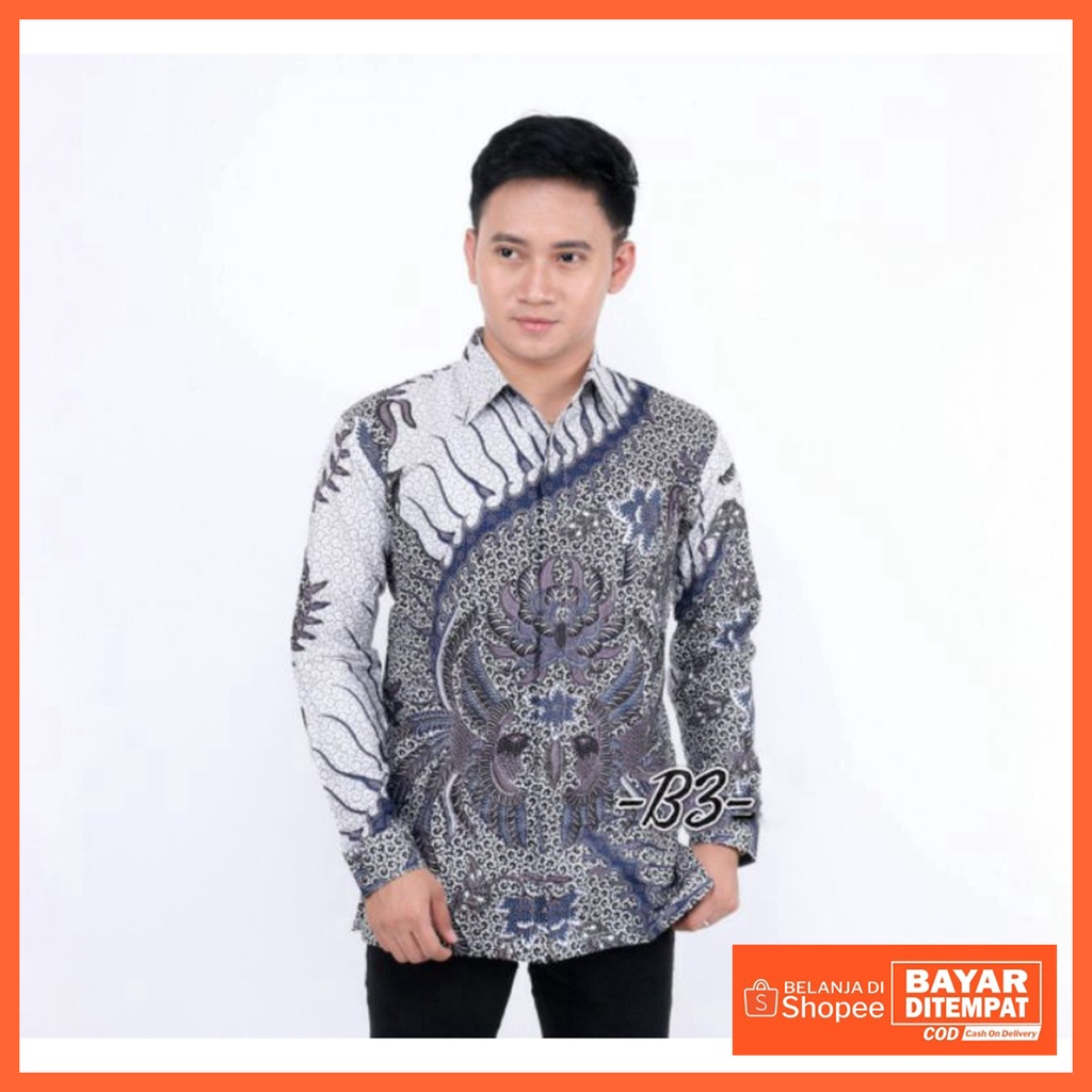 kemeja Batik Lengan Panjang Baju Batik Modern - Kemeja Dinda Hauw