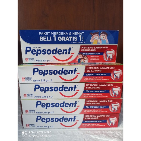 Pepsodent 225gr isi 2