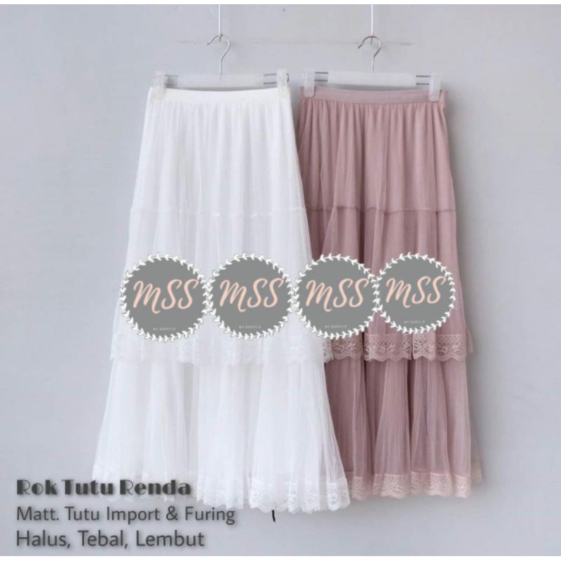 ROK TUTU IMPORT RENDA BY MSS