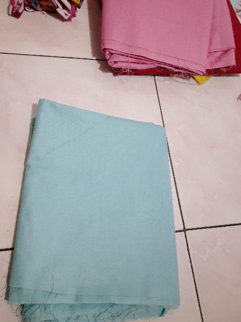 [katun Lokal] Bahan Kain Sprei Polos Light Tosca