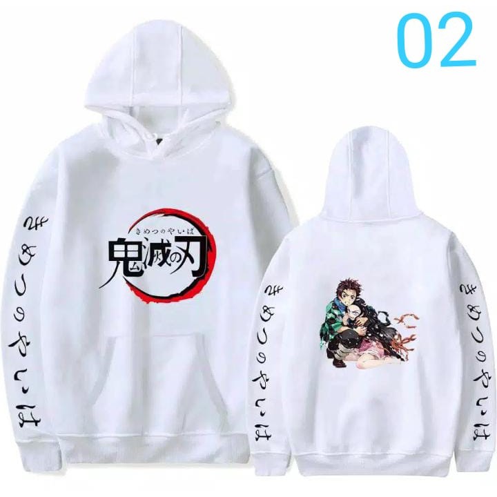 Sweater Katun Pria Grosir Keren - Kanji Anime KNY Katun