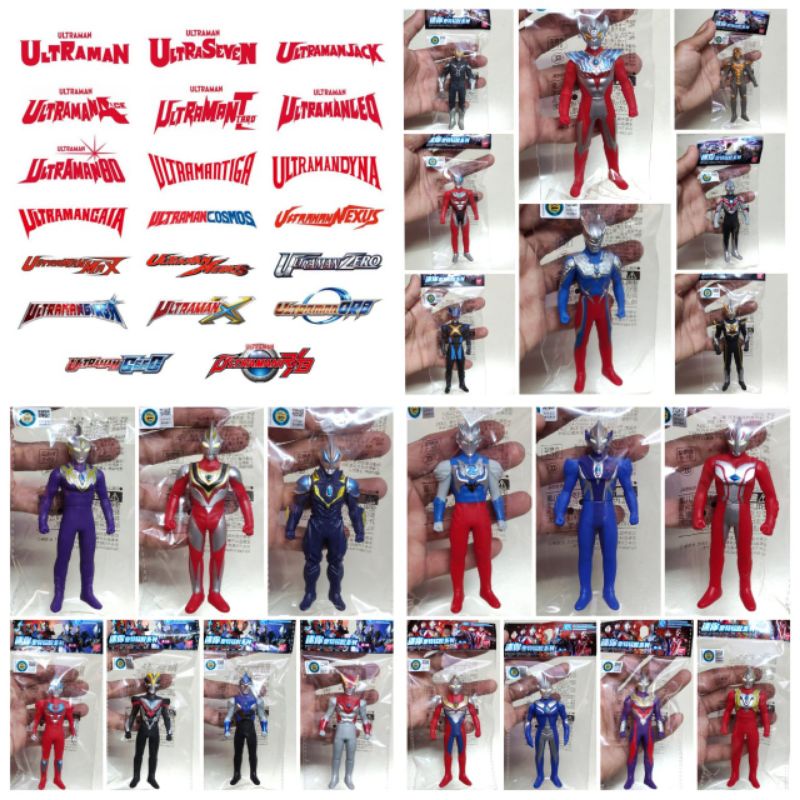 Action Figure Ultraman Ultra Series Dyna Gaia Cosmos Mebius Victory Orb Geed R/B Taiga
