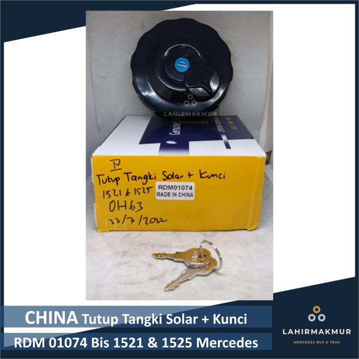 Tutup Tangki Solar + Kunci RDM 01074 CHINA Bis 1521 & 1525 Mercy/Mercedez/Mercedes Benz