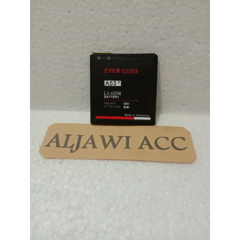 Baterai Batre Battery Cross Evercoss A53* A53 Bintang Original Battery Hp